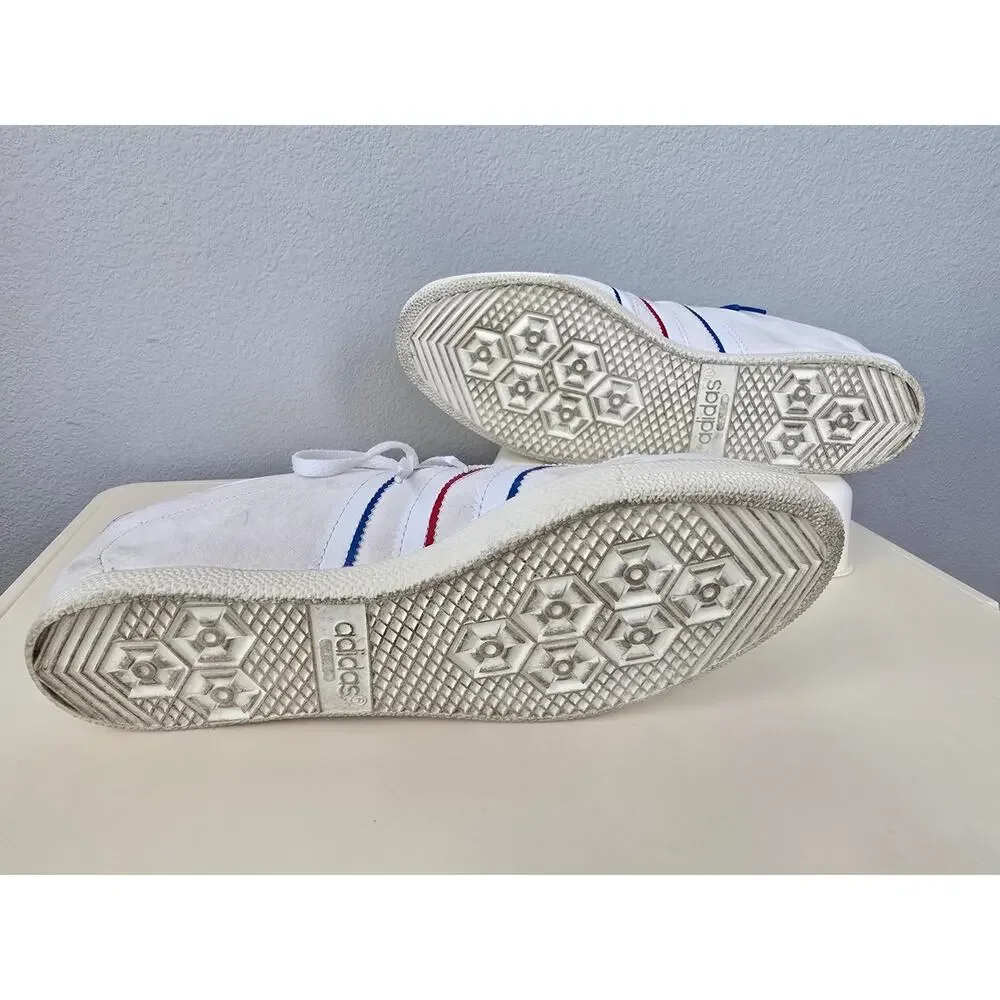 Adidas Rotterdam 00 IH4776 White Blue Red Suede Shoes Men 9.5 Retro European